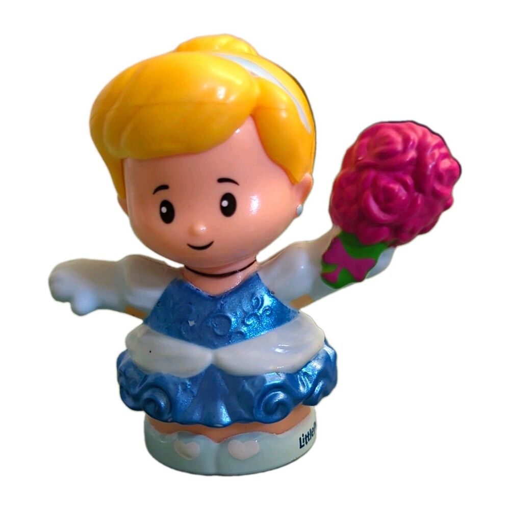 Fisher-Price Little People Disney Princess Cinderella Figure w/ Pink Bouquet